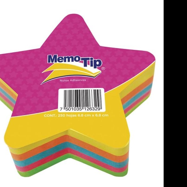 NOTAS ADH. FIGURA ESTRELLA MEMOTIP 250H. NEON C.24